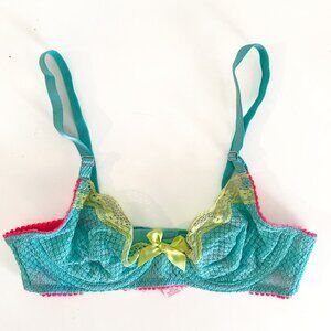 NWOT Victoria's Secret Neon Lace Bra with Underwire 32A